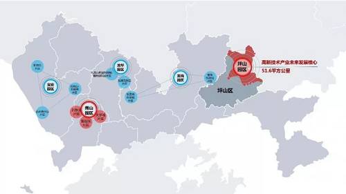 在擴容之前，原面積11.6平方公裏的深圳高新區，占全市面積不到0.6%，卻創造了約11%的GDP。